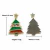 Navidad Transfronteriza Nuevos Pendientes Geométricos de Lentejuelas con Forma de Árbol de Navidad Acrílicos Personalizados Joyería para Orejas