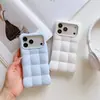 Funda de Silicona Líquida Dopamine Cloud para Apple 18 Pro Max, Patrón de Nube 3D para iPhone 17