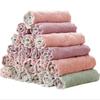 Novo Coral Fleece Cozinha Prato Pano em relevo composto Prato Toalha de lavagem doméstica Limpeza de louça grande pano de lavagem absorvente Sem queda de cabelo