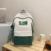 Mochila de Moda Simple Estilo Japonés Verano 2024 Nueva Llegada Mochila Escolar para Preparatoria Estilo Universitario con Letras