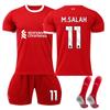 Camiseta de local del Liverpool 23-24, 11 Salah, 4 Van Dijk, 66 Arnold, conjunto de camisetas de fútbol al por mayor