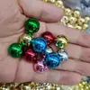 Contas Metálicas Redondas de 16mm com Revestimento Colorido Uv Furo Reto Contas para Corrente de Celular DIY Pingente de Carro Contas Verde Natal