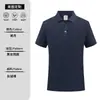 Camisa Polo de Algodón Peinado de Gama Alta de Manga Corta Personalizada Camisa Cultural de Verano Ropa de Trabajo Camiseta Logo Impreso Cuello de Solapa Ropa de Trabajo