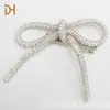 Novo Clipe de Laço DIY Full Diamond de Strass Corda de Strass Laço Feito à Mão Acessórios DIY Materiais para Sapatos Acessórios para Malas