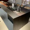 Nueva Mesa de Té y Sillas de Madera Maciza Estilo Chino, Mesa de Té Simple y de Lujo para Sala de Té de Oficina, Mesa de Té con Acabado de Alta Gama