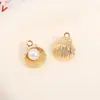 Accesorios de Joyería DIY de Aleación con Forma de Gota de Aceite Colgante de Estrella de Mar Simulada Colgante de Caracola Colgante Pulsera Pendientes Colgante Decorativo