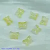 Nuevos accesorios para el cabello transparentes con forma de mariposa esmaltada, colgantes hechos a mano, pulseras de cuentas, collares, pulseras, materiales de joyería