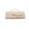 Nova Moda Cor Sólida Corrente de Fecho Bolsa de Ombro Único Grande Capacidade Transversal Bolsa de Mão Longa Simples Feminina Europeia Americana