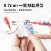 Popular Transfronterizo Bolígrafo Graffiti para Uñas 0.7mm 12 Colores Impermeable Secado Rápido Set de Bolígrafos Marcadores para Uñas Acrílicas
