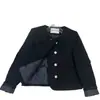 Forro Interior Relleno de Plumas con Algodón, Elegante Abrigo Corto Cruzado Estilo Francés, Nuevo Top de Alta Gama para Eventos Sociales Otoño/Invierno 2026