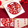 Boda Pegatina Pequeña de Personaje Rojo Pegatina Selladora para Caja de Dulces Sobre Rojo Regalo de Agradecimiento Pegatina Selladora para Frutas Suministros de Boda