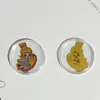 Oro Puro 999 Serie Labubu Lindos Dibujos Animados Pegatinas para Teléfono Móvil Regalos para Eventos Regalos de Cumpleaños para Amigos Se Puede Vender al por Mayor