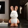 Conejo de Lentejuelas Hecho a Mano Creativo Adorno Grande de Pie para Sala de Estar de Villa Entrada Hotel Decoración de Celebridad de Internet Fábrica de Origen