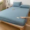Nuevo protector de colchón de algodón transpirable y cómodo, inflable, funda individual para colchón, juego de ropa de cama apto para todas las estaciones