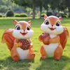 Escultura Geométrica de Esquilo Personalizada em Fibra de Vidro para Exterior, Decoração de Paisagismo de Jardim, Ornamento Animal para Gramado de Escritório de Vendas