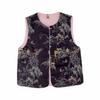 Colete Cardigan Feminino de Alta Qualidade 2025 Nova Roupa Exterior Roupas Femininas Novo Estilo Chinês Gola Redonda Jaqueta Colete Retrô Versátil