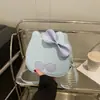 Bolsa de Desenho Animado Fofa Textura Casual Bolsa Quadrada Pequena Moda 2025 Novo Estilo Primavera Estilo Ocidental Feminina Simples Ombro Transversal