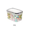 Caja de Almacenamiento Transparente para Cocina Transfronteriza Contenedor de Almacenamiento de PP de Grado Alimenticio Frasco para Almacenamiento de Granos Frasco Sellado Transparente de Plástico