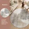 Alfombra Redonda de Lujo Ligero para Sala de Estar Alfombra para Mesa de Café Alfombra para Silla Giratoria de Estudio Felpudo Resistente a Manchas para Piso Alfombra para Silla de Dormitorio Alfombra para Mesita de Noche de Vestidor
