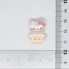 Vestido de Dibujos Animados Transparente Accesorios de Resina de Gato Kt Pegamento de Crema Creativo Clips para el Cabello Hechos a Mano Hebillas para Zapatos Decoraciones para Funda de Teléfono