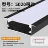 Fita de LED liga de alumínio calha de luz calha linear de alumínio embutida instalação oculta tira longa de prata luz linear de teto luz linear