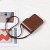 Bolsa Estilo Vertical para Celular, Bolsa Transversal de Ombro, Pequena Bolsa Texturizada, Bolsa Quadrada Pequena de Alta Qualidade com Aba para Mulheres