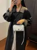 Mini Bolsa de Ombro de Couro Feminina 2026 Nova Bolsa Transversal Simples Bolsa Pequena Cor Sólida Bolsa de Mão Versátil Bolsa de Axila