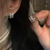 Pendientes de aro súper llamativos, dulces y geniales, diseño de nicho, estilo frío avanzado, pendientes de estilo extranjero 2024 para mujer