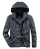 Jaqueta com Capuz à Prova de Vento Masculina Primavera e Outono Exterior Secagem Rápida Casaco Fino Casual Masculino Quente 2118