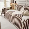 Toalla para Sofá de Chenilla, Funda de Sofá de una Pieza, Cojín de Sofá Simple Estilo Ins Anti-Arañazos de Gato, Adecuado para Todas las Estaciones