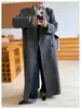 25 Nueva Chaqueta Exterior de Terciopelo Color Camello Estilo Coreano Versión Extendida Otoño e Invierno Cosida a Mano
