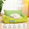 Cama para gato para el calor del invierno, cama gruesa para perro para el invierno, cojín para mascotas para gatos y perros, cama tipo sofá para dormir, disponible para envío directo