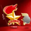 Emblema da Equipe Escoteira, Broche Especial para Alunos do Ensino Fundamental, Design com Fecho Magnético, Ímã Forte Genuíno, Emblema Escolar com Forte Sucção Magnética