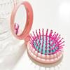 Peine Plegable de una Pieza Peine Portátil Peine para Crema Gel Patrón de Plástico Peine con Bolsa de Aire LOGO Lindo y Conveniente Peine Pequeño