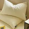 Fundas de almohada lavables seguras para bebés Clase A, juego de 2 piezas, color liso, fundas de almohada individuales engrosadas, un par para uso doméstico, fundas de almohada para dormitorio