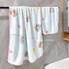 Toalla de Baño Absorbente y que no suelta pelusa para Pareja Estudiante, Gorro para Secar el Cabello, Set de Tres Piezas, Linda Toalla de Baño de Oso para Mujer