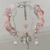 Pulsera de Cristal con Cuentas de Mariposa, Pulsera de Diseño de Alta Gama Ins, Regalo para Novia, Nueva Pulsera de Mejor Amiga de Aspecto Caro