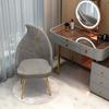 Silla de Maquillaje de Lujo Ligero para Celebridades de Internet para Uso en Casa, Silla Perezosa con Respaldo de Almacenamiento para Dormitorio, Taburete de Tocador, Taburete de Almacenamiento para Manicura
