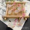 Pingente de crisântemo de ágata tipo gelo feito à mão, acessório de joia para pulseira DIY, chaveiro