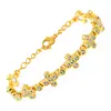 Pulseras magnéticas de aleación con incrustaciones de diamantes, de moda, de lujo ligero, transfronterizas europeas y americanas, para hombres y mujeres, en stock para entrega rápida, joyería al por mayor