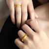 Anillo de Oro Arena Vietnamita Herencia de Método Antiguo Anillo Sencillo Nicho Accesible Diseño de Lujo Oro de Imitación Joyería Cerrada para Pareja