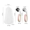 Cuchara de Acero Inoxidable 316 con Asa de Anillo, Juego de Cubiertos para Bebé (Cuchara y Tenedor), Cuchara de Entrenamiento para Comer para Bebés, Cuchara para Alimentos Complementarios para Niños