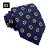 Corbata de Hombre Estilo Hong Kong Retro Estampado Vestido Moda Yuppie Seda Texturizada Accesorios Camisa Traje Hecho a Mano Ancha 8CM