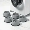 Pads universales para pies de lavadora, amortiguadores de golpes, antideslizantes, antivibración, elevadores de altura, a prueba de humedad, pads elevadores de altura para pies de tambor pulsador de refrigerador