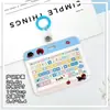 Portatarjetas de Teclado de Alto Valor Horizontal Abs Tarjeta de Identificación de Estudiante Tarjeta Escolar Portatarjetas de Agua Portatarjetas de Identificación para Hombres y Mujeres Cubierta Protectora Transfronterizo