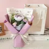 Regalo de Cumpleaños Ramo Tejido Estilo Chanel Hilo Pompones Día de la Madre Creativo Simulación Al Por Mayor Regalo de San Valentín