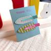 Pinza de maquillaje de 2 piezas color crema para niña, horquilla sin costuras de color caramelo con forma de corazón, pinza para flequillo, pinza lateral estilo japonés y coreano