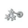 AliExpress caliente perforación nuevo micro incrustado circonita amor oreja hueso clavo acero inoxidable oreja hueso anillo europeo y americano comercio exterior joyería