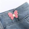 [Hebilla de Mariposa para la Cintura] Hebilla de Aleación Desmontable sin Costuras Cintura Cambio Grande a Cintura Pequeña Botón Cinturón sin Clavos