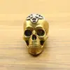 Cruz Mediana de Cobre Calavera Bizarra Adornos Decorativos para el Hogar de Escritorio Calavera con Mandíbula Móvil Venta al por Mayor